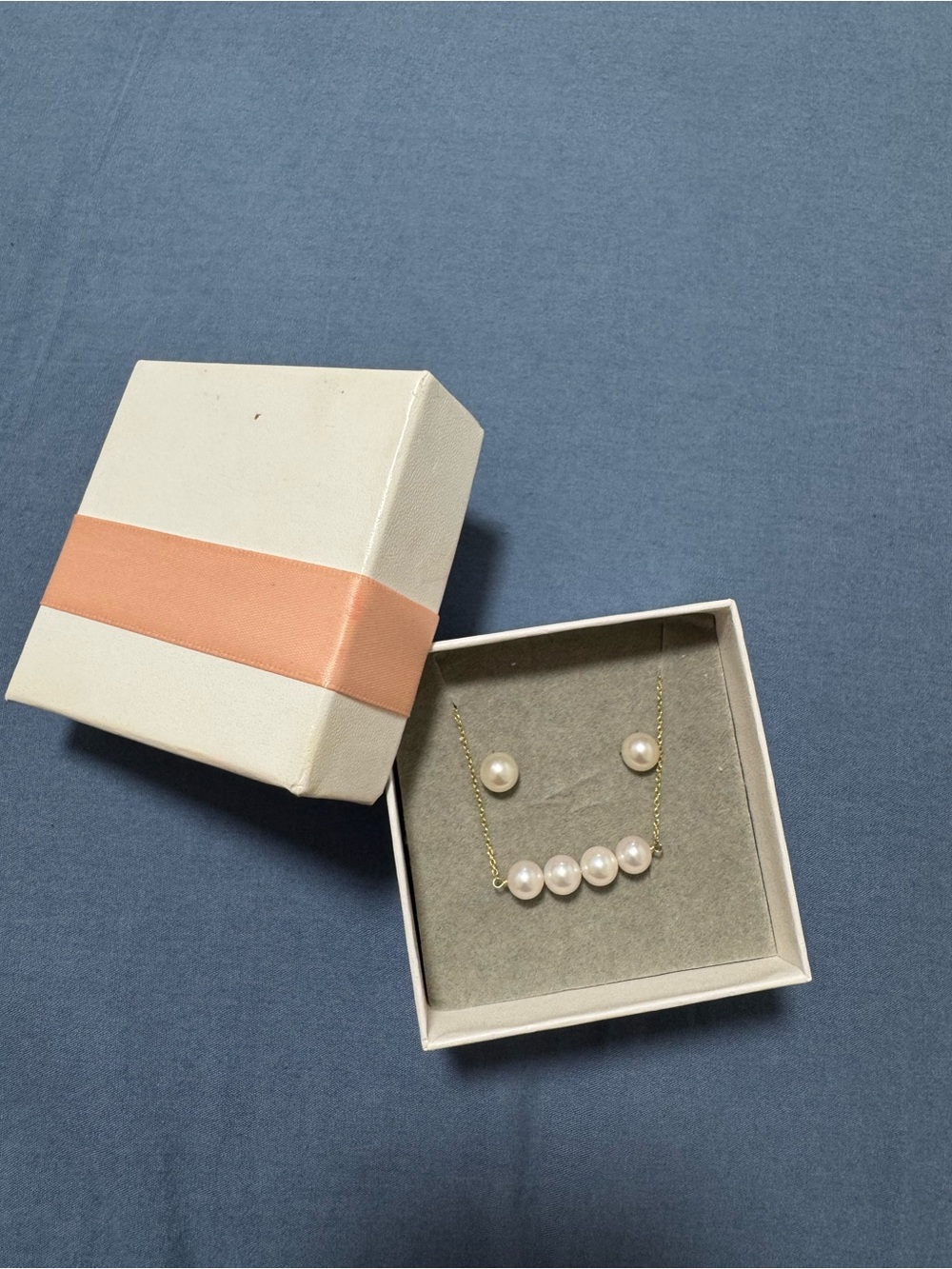 Fashion Jewelry Set + Pearl Ring - Picture 2 of 4